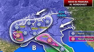 METEO  ARRIVA LA NEVE IN PIANURA [upl. by Stedman319]