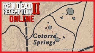 VISITER COTORRA SPRINGS EMPLACEMENT DÉFI QUOTIDIENS SUR RED DEAD REDEMPTION ONLINE [upl. by Brana541]