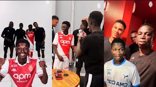 Krepin Diatta qui fait une surprise à Lamine Camara pour son arrivée à l’as Monaco [upl. by Laresa]