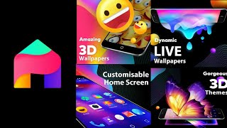 App Review Of Bling Launcher Live wallpapers 3D themes  Cutomize Like google now launcher [upl. by Enyrehtak]