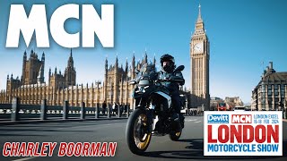 CHARLEY BOORMAN RIDES TO THE MCN LONDON MOTORCYCLE SHOW [upl. by Ladnyc]