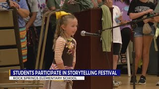 Rock Springs Elementary students learn value of storytelling [upl. by Tserrof]