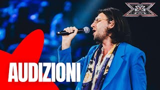 Fabrizio rende omaggio a Lucio Dalla  X Factor 2023 AUDIZIONI [upl. by Leblanc456]