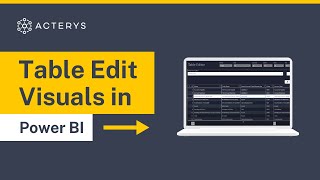 Custom Table Edit Visuals in Power BI [upl. by Yrocal]