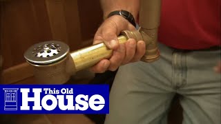 How to Fix a Bathtub Drain Stopper  This Old House [upl. by Eelsel]