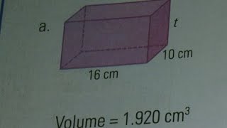 Tentukan panjang sisi yang belum diketahui pada balok berikut V 1920 cm³ [upl. by Redan]