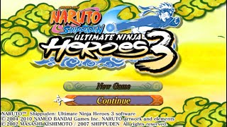 Naruto Shippuden Ultimate Ninja Heroes 3 PPSSPP emulator PSP resolution em 10x no PC [upl. by Aneehsak659]