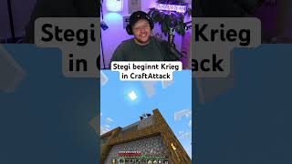 Stegi beginnt Krieg in CraftAttack twitch twitchdeutschland craftattack minecraft zarbex hugo [upl. by Schindler475]