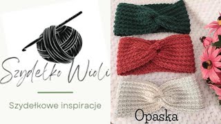 Szydełko WioliOpaska na szydełku easy headband crochet tutorial [upl. by Aeynod]