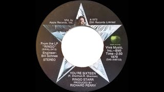 1974 HITS ARCHIVE You’re Sixteen  Ringo Starr a 1 recordstereo 45 [upl. by Walburga351]