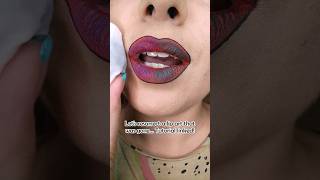 Lip art resurrection ritual 🎃🖤🧡💜💚 [upl. by Maxma707]