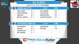 Darwin Eagles T20 v Sth Districts Crocs T20 [upl. by Cecily]