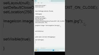 how to add background image in java swing jframe  java javatutorials [upl. by Aitetel]