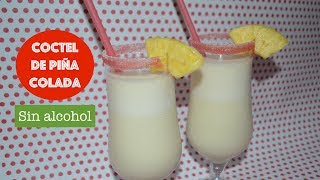 COMO HACER CÓCTEL DE PIÑA COLADA SIN ALCOHOLMuy Fácil y rico [upl. by Sherr]