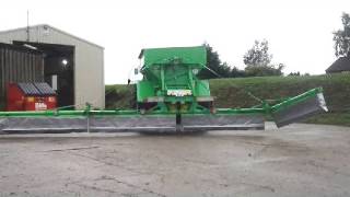 Gustrower Lime spreader boom system open close amp working [upl. by Om]