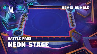 NEON STAGE  BATTLE PASS REMIX RUMBLE  TFT SET 10 [upl. by Barnebas539]