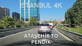 Istanbul 4K Drive from Ataşehir to Pendik – Turkey 4K Drive and Sightseeing Video [upl. by Nelli156]