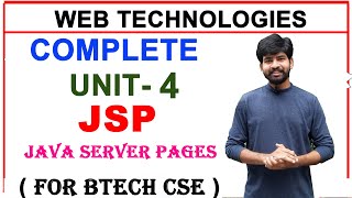 java server page unit 4 in web technologies  complete unit 4 JSP for btech cse  JSP [upl. by Miller]