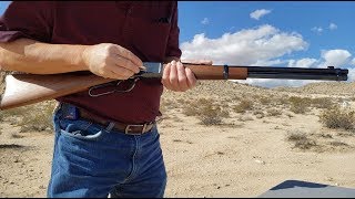 Shooting my Winchester Model 1892 44 magnum current production 荒野大嫖客 [upl. by Swanhilda]