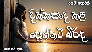 දික්කසාද කළ ප්‍රෙග්නට් බිරිඳ  Sinhala short story  BOOK CAFE  adarakatha sinhalanovel love [upl. by Aicilef162]