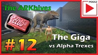 ARK survival quotThe Fightclubquot Gigantosaurus vs Alpha trex How many admin console commands [upl. by Kylila806]