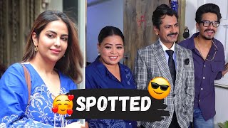 Avika Gor Nawazuddin Siddiqui Bharti Singh amp Haarsh Limbachiyaa Spotted At Andheri [upl. by Asilaj]