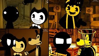 BENDY AND THE INK MACHINE CHAPTER 14 IN A NUTSHELL Stickman vs BATIM Animation [upl. by Eilujna]