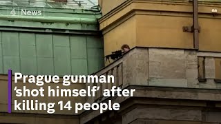 Prague gunman shot himself after killing 14 people at university say police [upl. by Friedrick248]