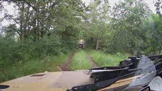 Große Steigung und kleine Hügelkette in Karenz  Lada Niva im Offroadpark [upl. by Mathias857]