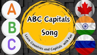 quotABC Capitals Song Learn Countries and Capitals with Funquotcartoon [upl. by Zoellick]