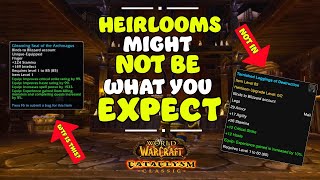 What happens with Heirlooms in Cataclysm Classic [upl. by Atiekan525]