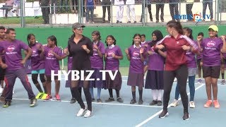 Sania Mirza Holds Court With Indias Future Stars  hybiz [upl. by Vasti200]