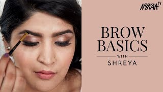 Quick And Easy Eyebrow Tutorial Ft Shreya Jain  Nykaa [upl. by Aziar]