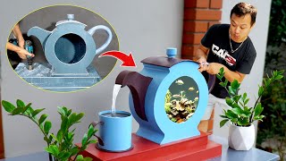 WOW The giant aquarium teapot idea for your home [upl. by Ynaffad]