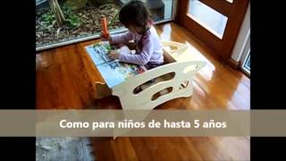 Silla trifuncional KINDERTOP una silla tres funciones y usos [upl. by Aivatahs]