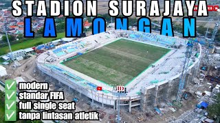 UPDATE STADION SURAJAYA LAMONGAN TERBARU  atap sebentar lagi mulai di pasang [upl. by Tengler666]