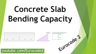 Bending Capacity of a Singly Reinforced Concrete Slab to Eurocode 2 Worked Example [upl. by Iknarf120]