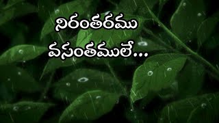 Nirantaramu Vasanthamule  Telugu Melodies 🎶 [upl. by Wald]