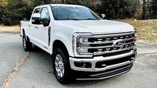 2024 Ford F250 Lariat Star White Baja Leather  Showcasing Interior Exterior and Motor [upl. by Roxanna505]