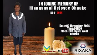 In Loving Memory of Hlanganani Rejoyce Chauke [upl. by Linder]