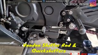 zx14r Voodoo Rear seat shifter install Plus dynojet Quick shifter and healtech QS side by side [upl. by Ardehs30]