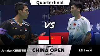 🔴LIVE SKORE  Jonatan CHRISTIE INA  LEI Lan Xi CHN  Victor China Open 2024 QUARTERFINAL [upl. by Magnum]