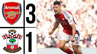 Arsenal vs Southampton 31 All Goals and Extended Highlights ✓ premierleague 202425 [upl. by Sneed]