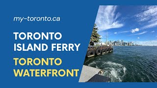 Ferry Views from Toronto Island to Mainland [upl. by Aranaj999]