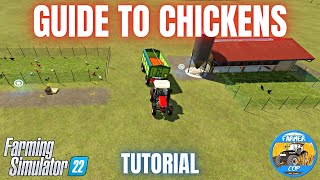 GUIDE TO CHICKENS  Farming Simulator 22 [upl. by Nossila]