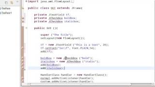 java tutorial  39  Check Box  تعلم البرمجة بلغة جافا [upl. by Nollat]