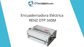 Encuadernadora RENZ DTP 340M en Ofiocasioncom [upl. by Eleinad]