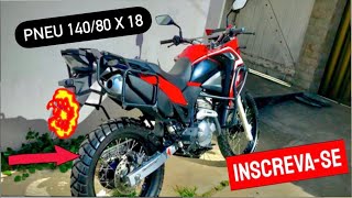 Botei o MELHOR pneu na minha XRE 300 RALLY 2019 1408018 enduro [upl. by Nohsed]