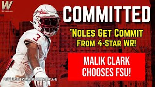 BREAKING  FSU Football lands 4 ⭐️ WR Malik Clark  THIRD 4 ⭐️ WR IN 2025 Class  FSU Recruiting [upl. by Akeinahs]