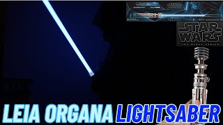 Star Wars The Black Series Leia Organa Force FX Elite Lightsaber Unboxing [upl. by Oinolopa17]